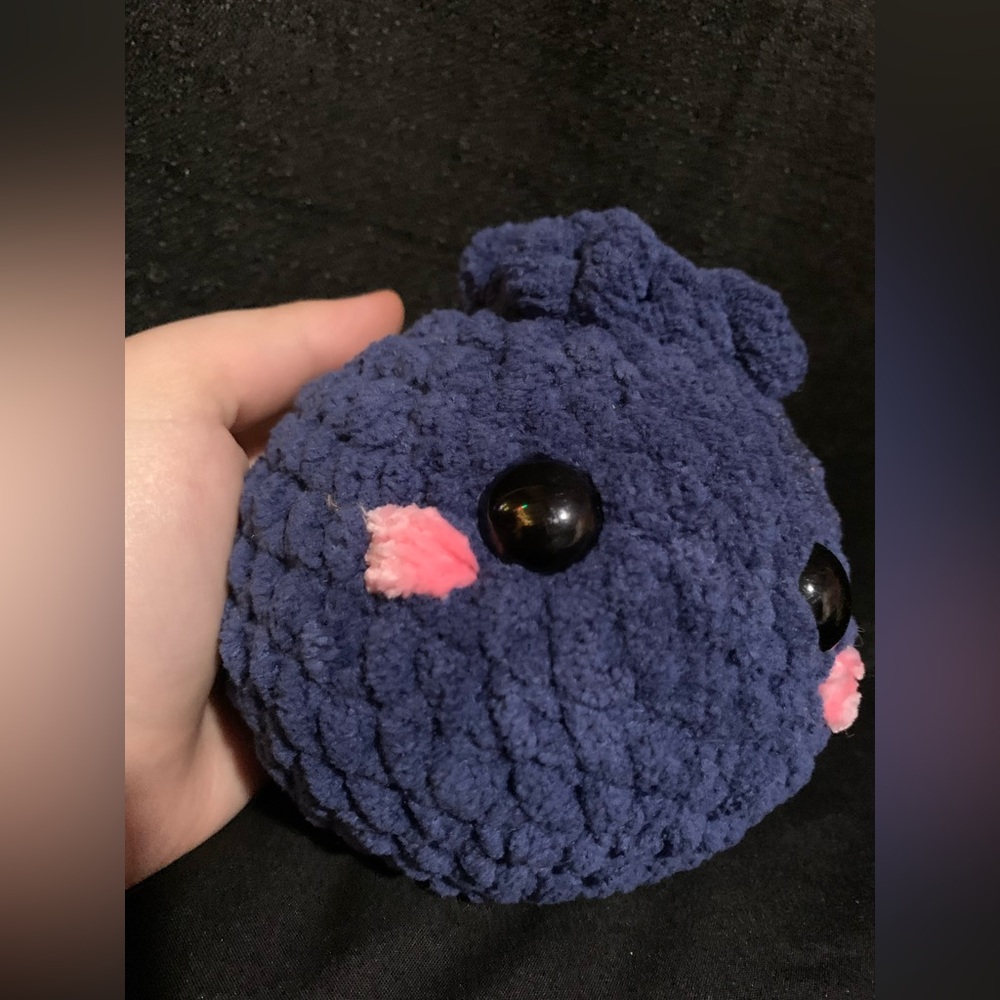 Handmade Crochet Blueberry Plush
